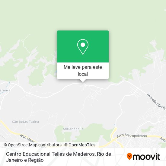 Centro Educacional Telles de Medeiros mapa