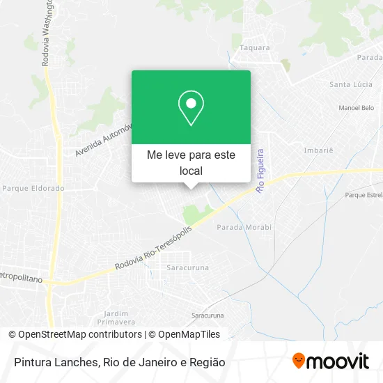 Pintura Lanches mapa