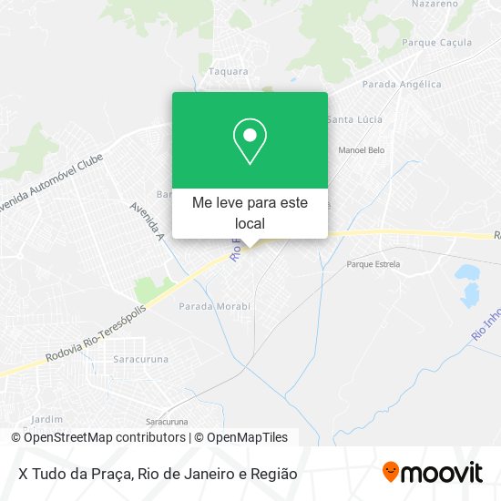 X Tudo da Praça mapa