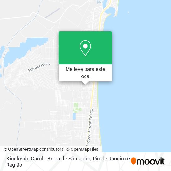 Kioske da Carol - Barra de São João mapa