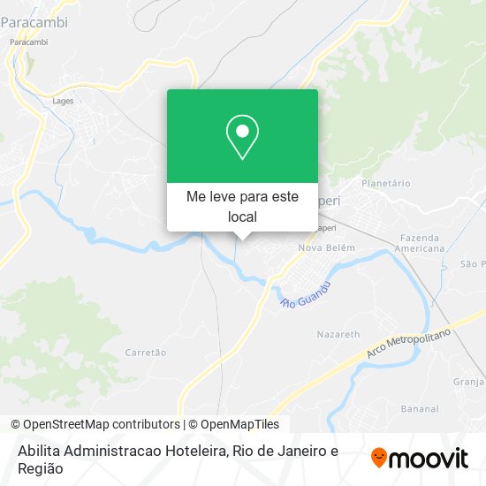 Abilita Administracao Hoteleira mapa
