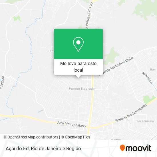 Açaí do Ed mapa