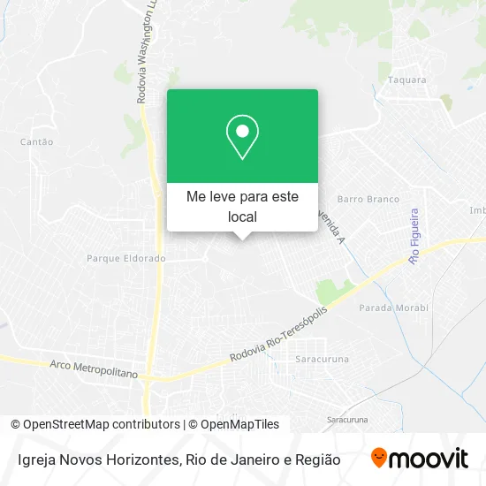 Igreja Novos Horizontes mapa