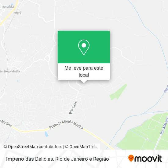 Imperio das Delicias mapa