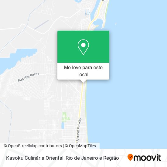 Kasoku Culinária Oriental mapa