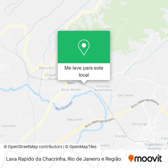 Lava Rapido da Chacrinha mapa