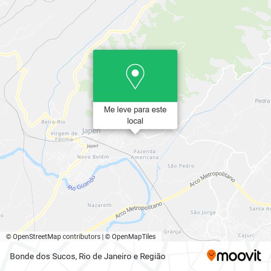 Bonde dos Sucos mapa