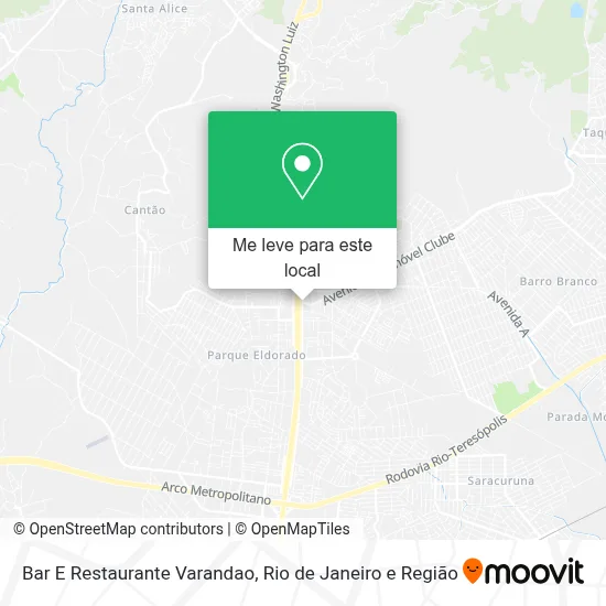 Bar E Restaurante Varandao mapa