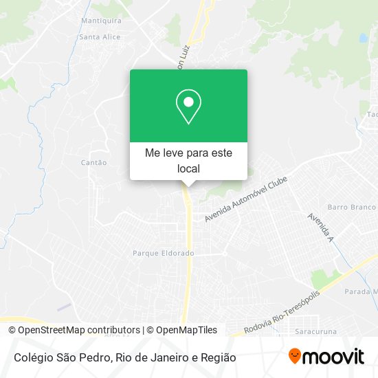 Colégio São Pedro mapa