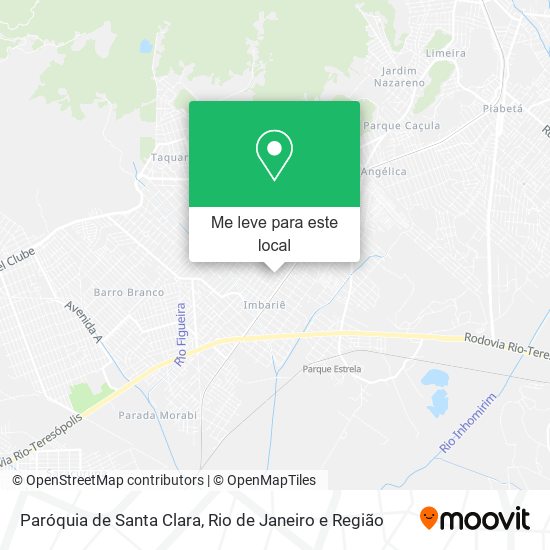 Paróquia de Santa Clara mapa