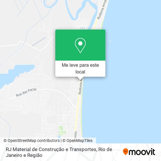 RJ Material de Construção e Transportes mapa