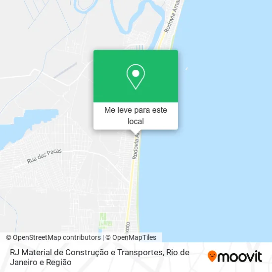 RJ Material de Construção e Transportes mapa