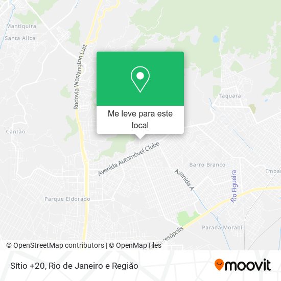 Sítio +20 mapa