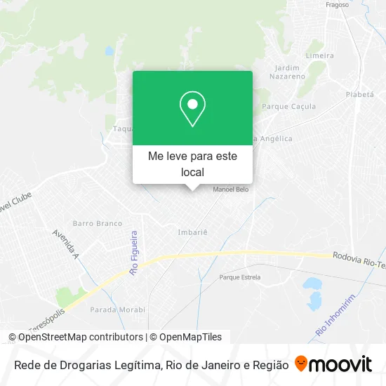 Rede de Drogarias Legítima mapa