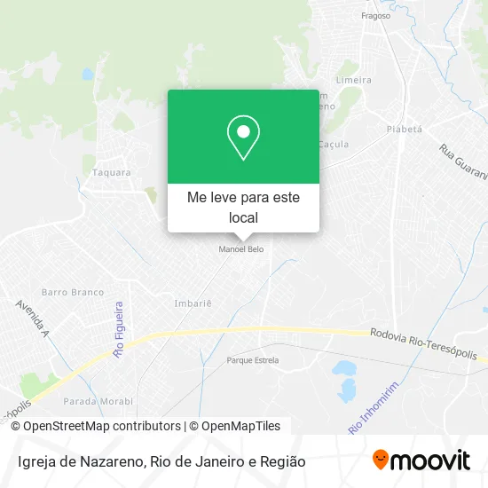 Igreja de Nazareno mapa