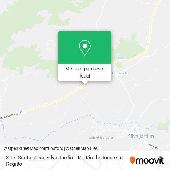Sitio Santa Rosa, Silva Jardim- RJ mapa