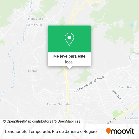 Lanchonete Temperada mapa