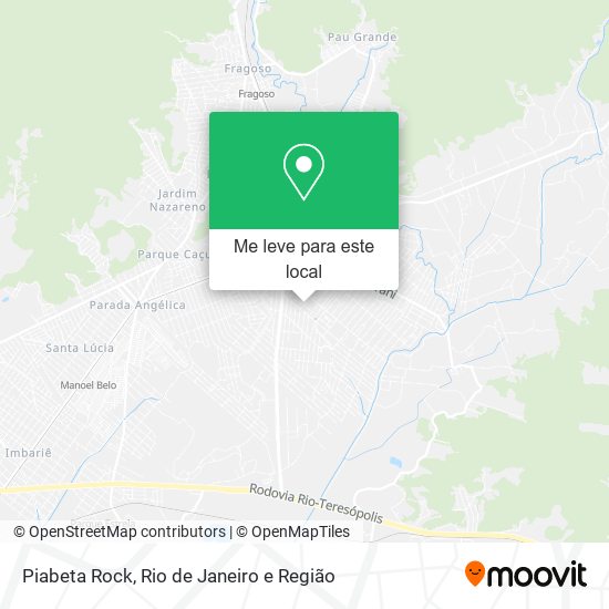 Piabeta Rock mapa