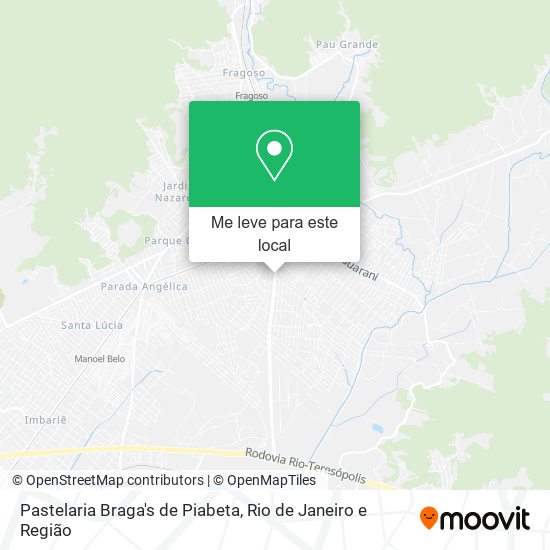 Pastelaria Braga's de Piabeta mapa