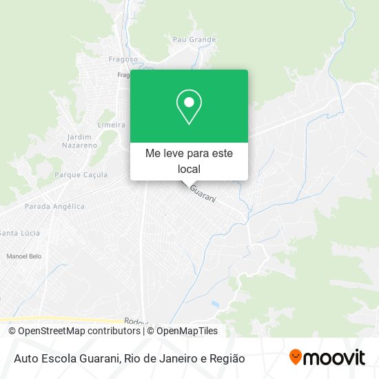 Auto Escola Guarani mapa