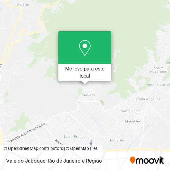 Vale do Jaboque mapa