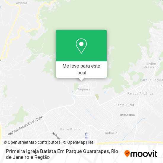 Primeira Igreja Batista Em Parque Guararapes mapa