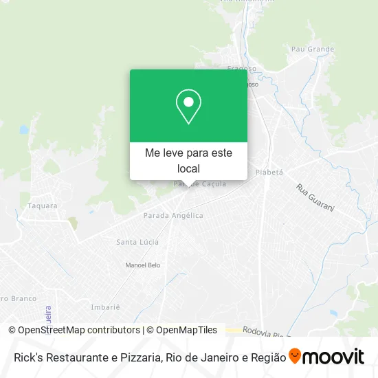 Rick's Restaurante e Pizzaria mapa