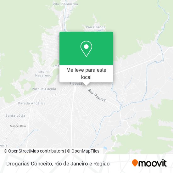 Drogarias Conceito mapa