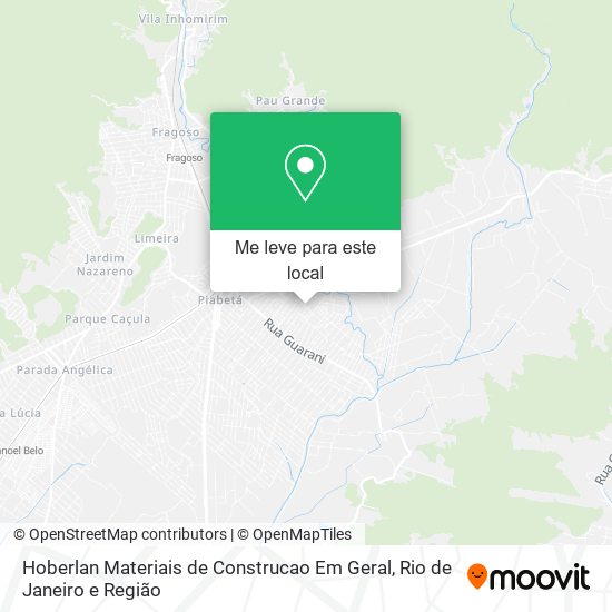 Hoberlan Materiais de Construcao Em Geral mapa