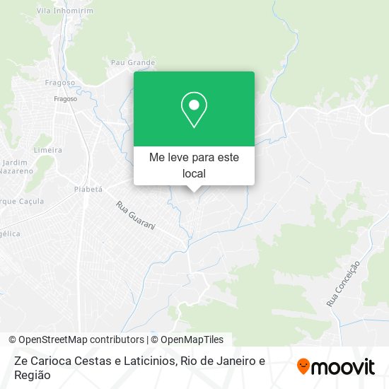 Ze Carioca Cestas e Laticinios mapa