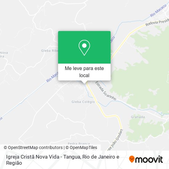 Igreja Cristã Nova Vida - Tangua mapa