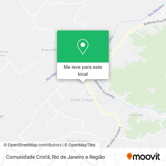 Comunidade Cristã mapa