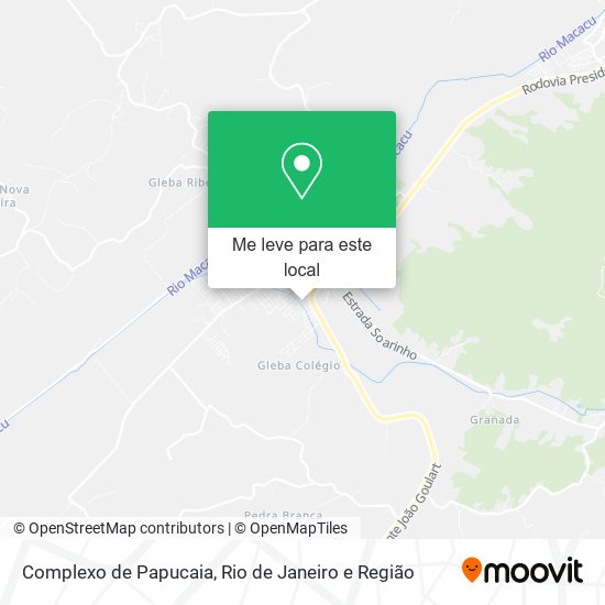 Complexo de Papucaia mapa
