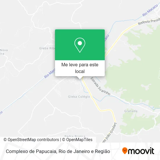 Complexo de Papucaia mapa