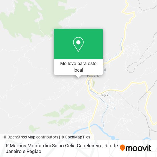 R Martins Monfardini Salao Celia Cabeleireira mapa