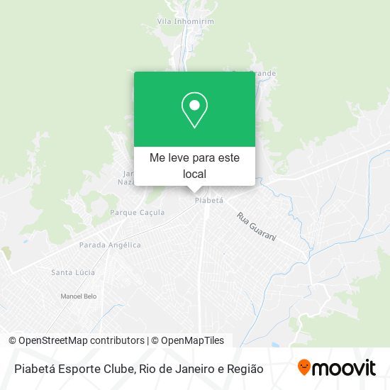 Piabetá Esporte Clube mapa