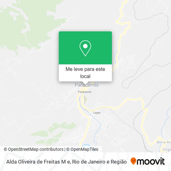 Alda Oliveira de Freitas M e mapa