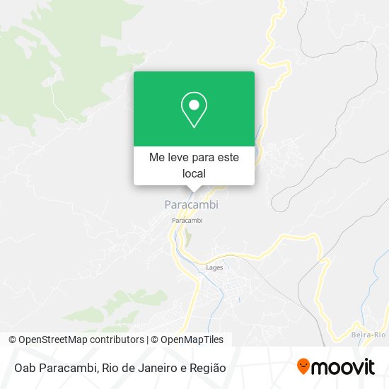 Oab Paracambi mapa