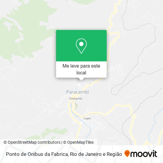 Ponto de Onibus da Fabrica mapa