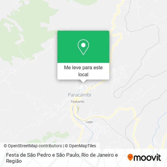 Festa de São Pedro e São Paulo mapa