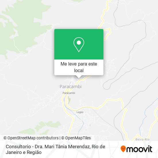 Consultorio - Dra. Mari Tânia Merendaz mapa