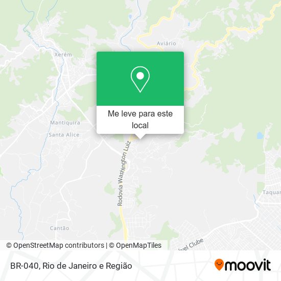 BR-040 mapa