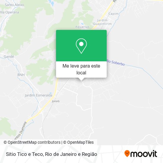 Sítio Tico e Teco mapa