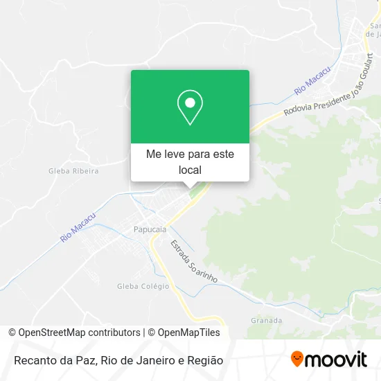 Recanto da Paz mapa