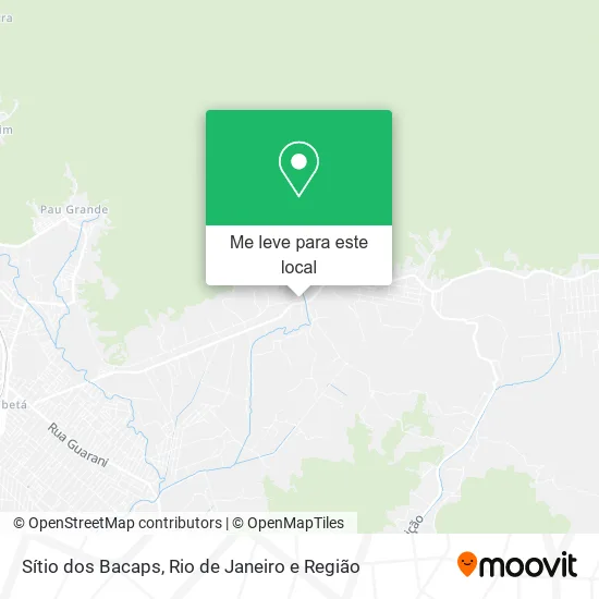 Sítio dos Bacaps mapa