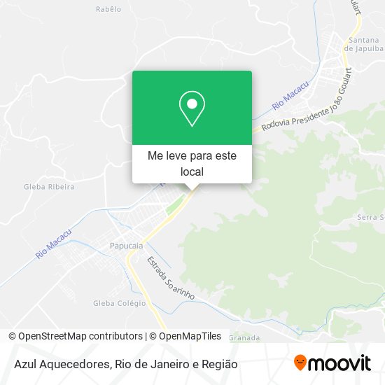 Azul Aquecedores mapa