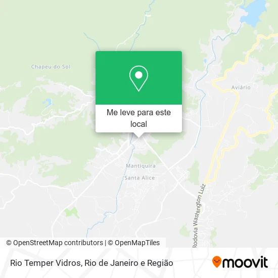 Rio Temper Vidros mapa