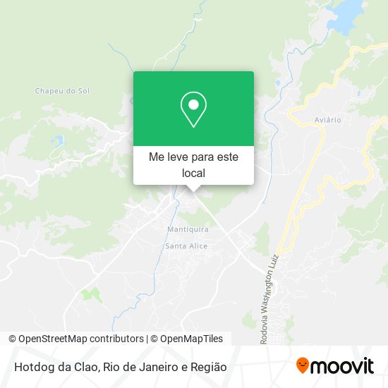 Hotdog da Clao mapa