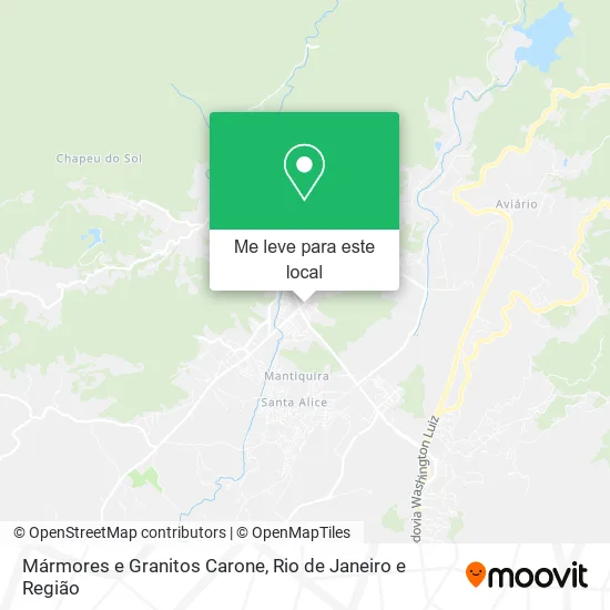 Mármores e Granitos Carone mapa