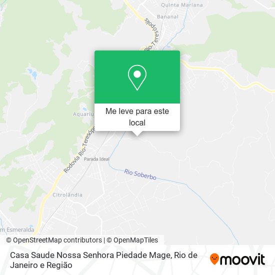 Casa Saude Nossa Senhora Piedade Mage mapa